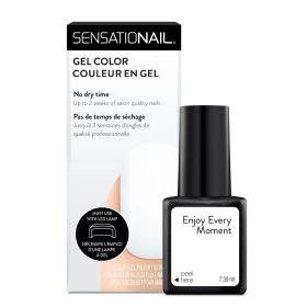 SensatioNail Gel Nail Polish (White), Enjoy Every Moment, 0.25 fl oz