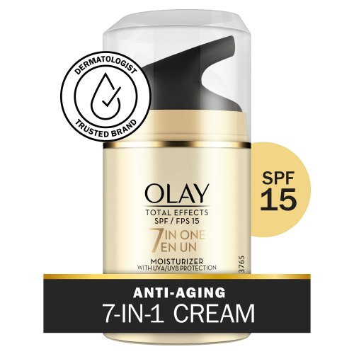 Olay Total Effects Face Moisturizer SPF 15 Sun Protection, All Skin Type, Fragrance-Free, 1.7 fl oz Olay Total Effects Face Moisturizer SPF 15 Sun Protection, All Skin Type, Fragrance-Free, 1.7 fl oz