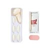 KISS imPRESS Color Long-Lasting Medium Almond Press-On Nails, White Glossy, 30 Pieces