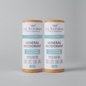 Mineral Deodorant (Duo) (Scent 2: Lemongrass & Clove, Scent 1: Lemongrass & Clove)