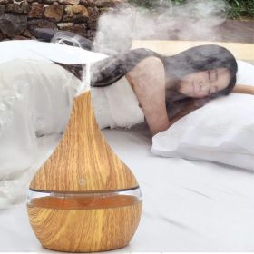 EQS - LED Essential Oil Diffuser (Product specification: USB, Color: Shallow wood grain)