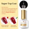 BORN PRETTY Top Gel Nail Polish 7ml Semi Permanent Varnish Function Gel Base Super Top Coat Transparent Gel Nails Soak Off Gel